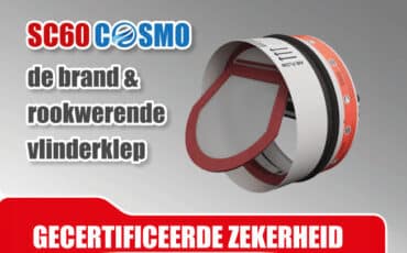 DE SC60-COSMO is de enige WRD NEN 6075 & WBDBO NEN 6069 gecertificeerde vlinderklep voor de Nederlandse markt